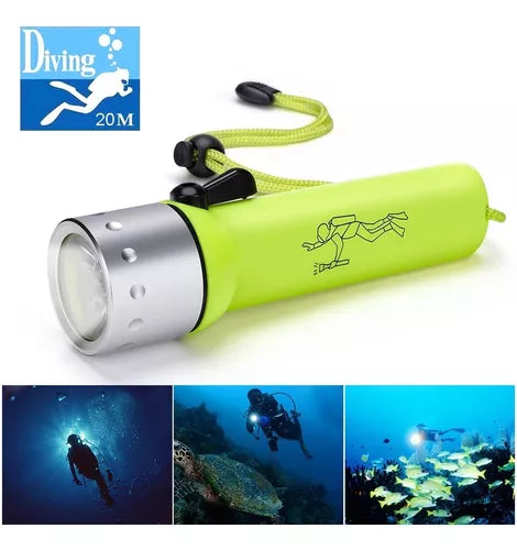 Linterna Sumergible Acuática Led Buceo Camping