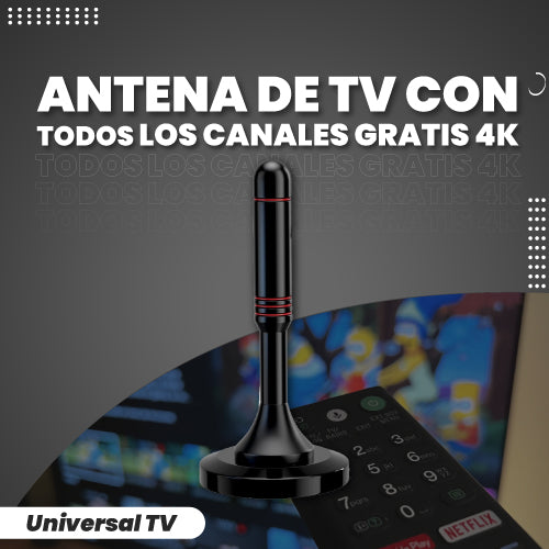 ANTENA HDTV 4K / +12 mil canales (Compre 1 y llévese 2)